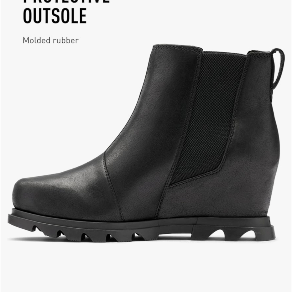 Sorel Women's Joan of Arctic Chelsea Boot โ Waterproof Leather Wedge ๐ค - Picture 4 of 14